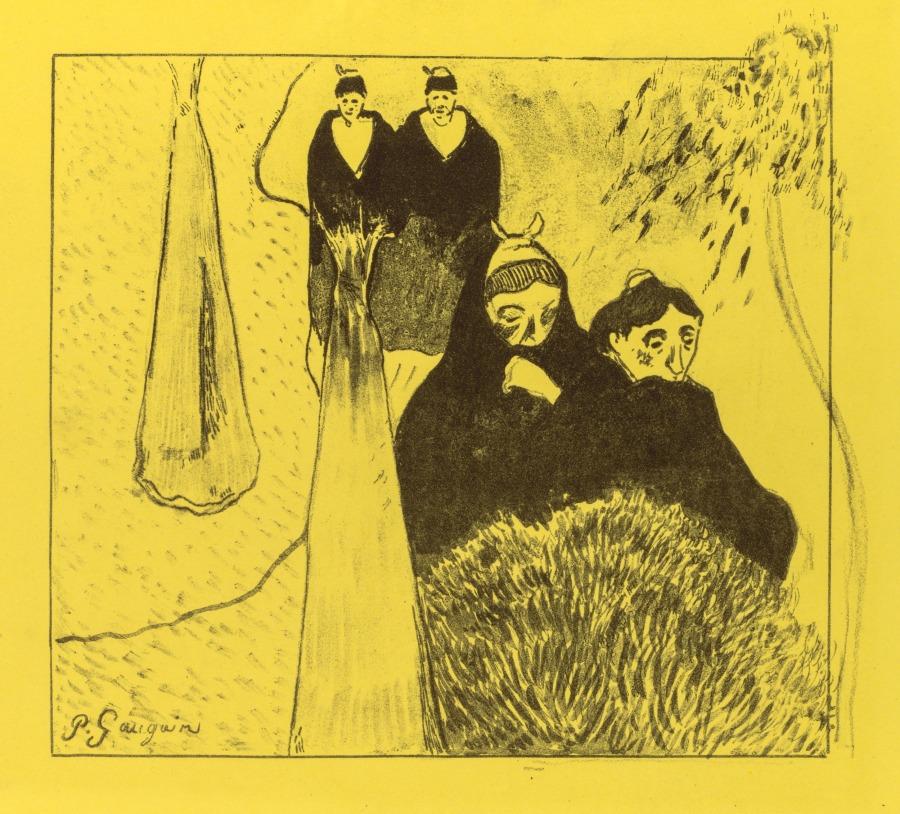 ポール・ゴーギャン《Volpini Suite: Old Women of Arles (Les Vieilles Filles [Arles])》（クリーヴランド美術館蔵）