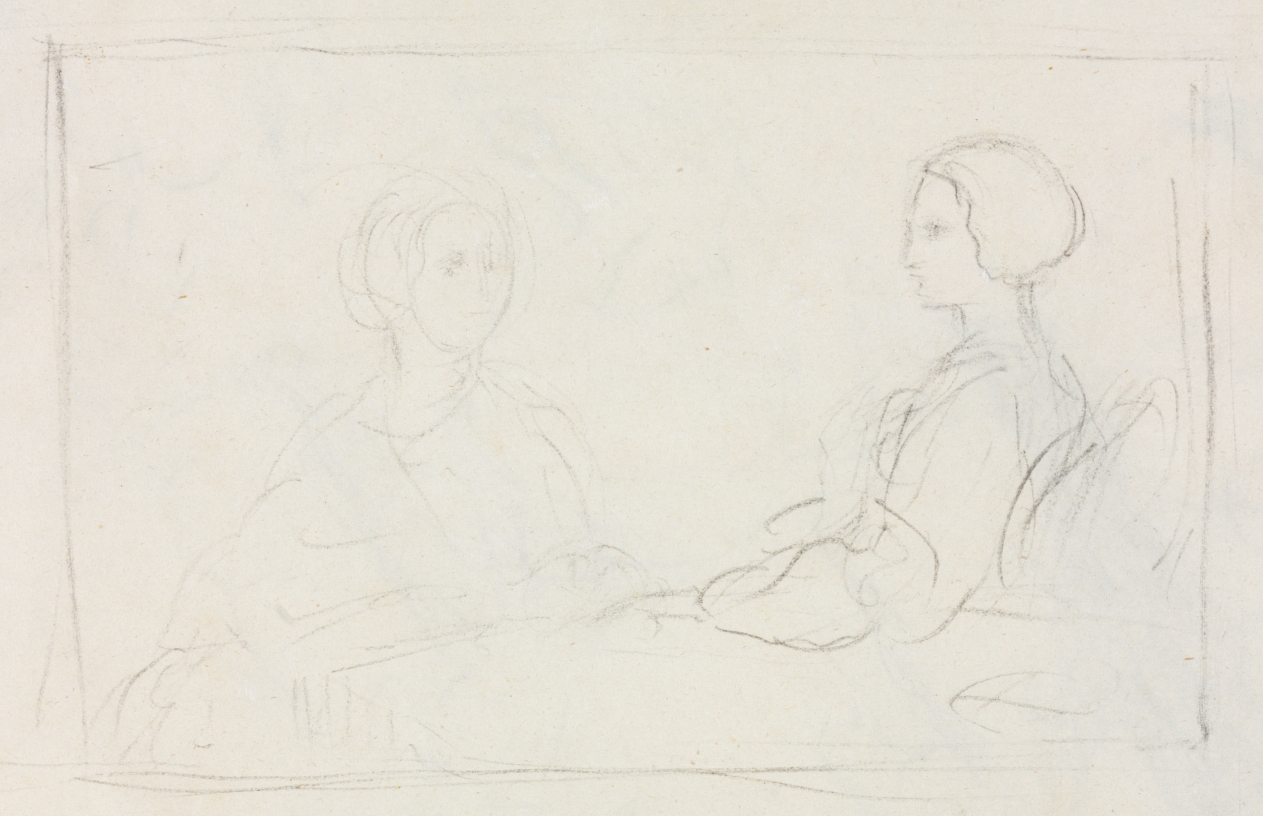 Two Seated Women (verso)