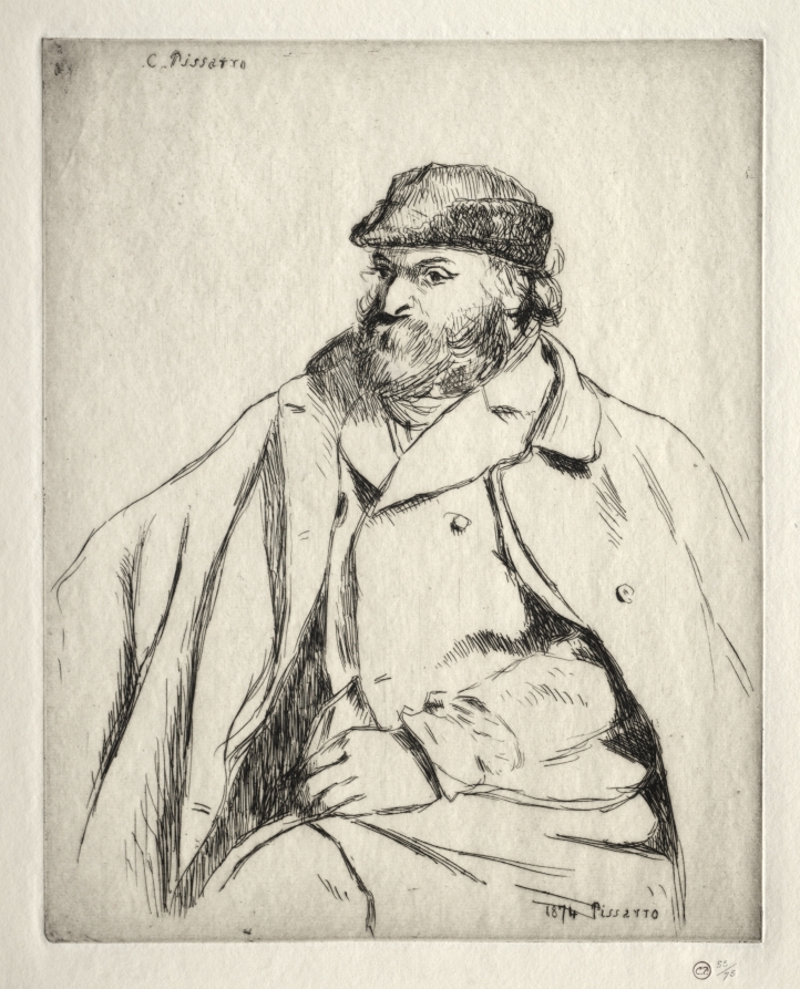 カミーユ・ピサロ《Portrait of Paul Cézanne》(クリーヴランド美術館蔵)