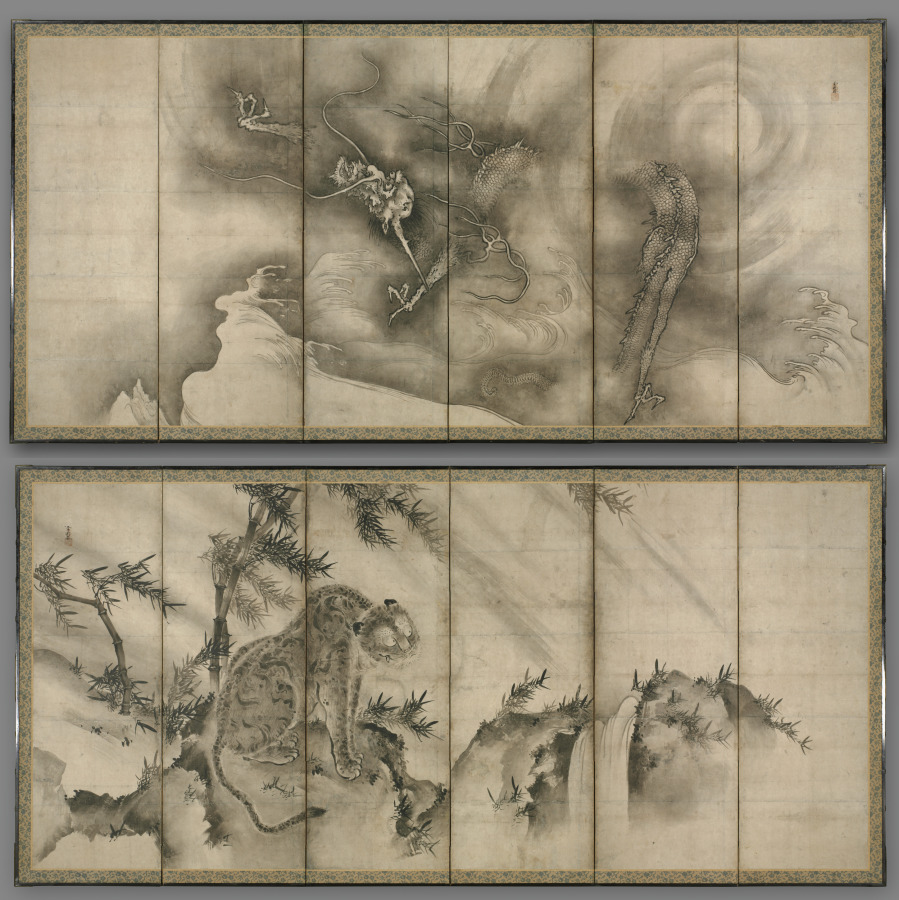 龍虎図