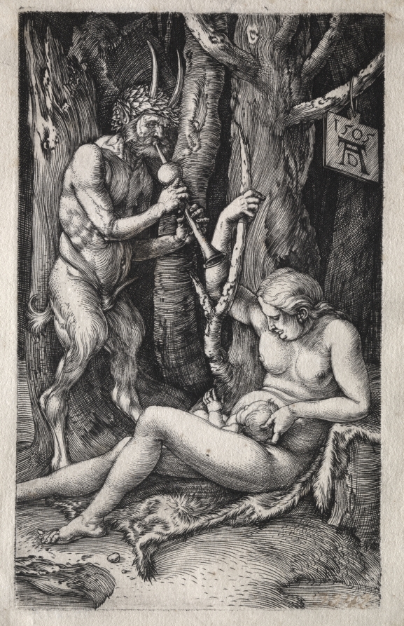 アルブレヒト・デューラー《The Satyr Family》(クリーヴランド美術館蔵)