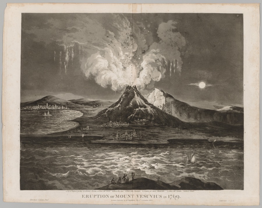 1769年のヴェスヴィオ山の噴火