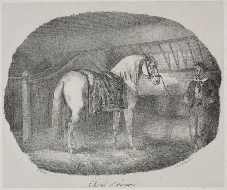 テオドール・ジェリコー《Horse from Hanover》(クリーヴランド美術館蔵)
