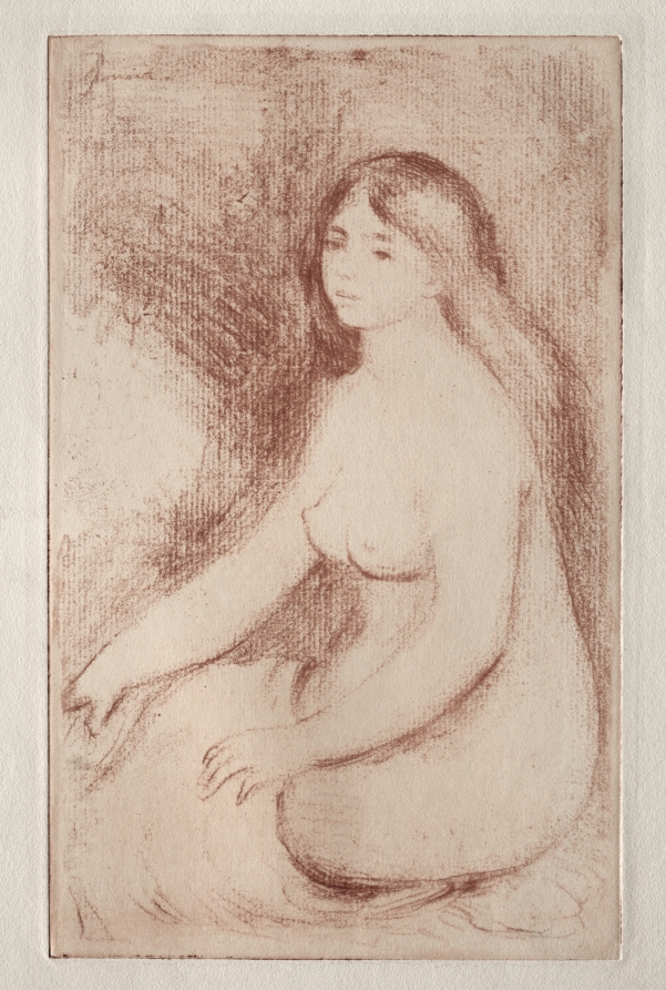 Baigneuse assise