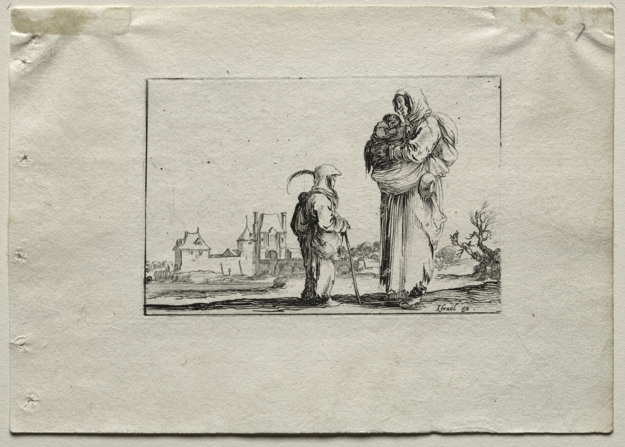 Caprices: Beggar Woman with a Baby and a Little Girl