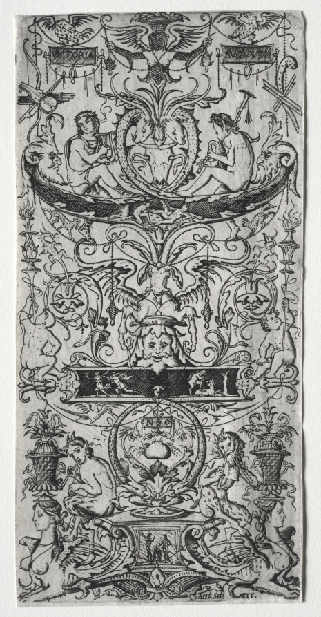 Ornament Panel Inscribed Victoria Augusta