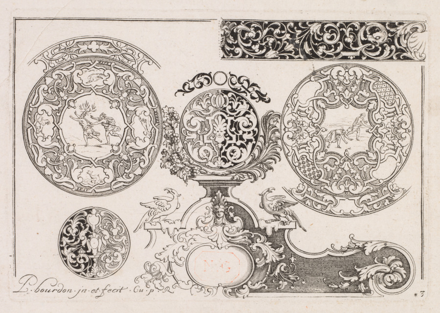 # 3 from " Livre second essais de Gravjre "
Second book of Engraved Designs