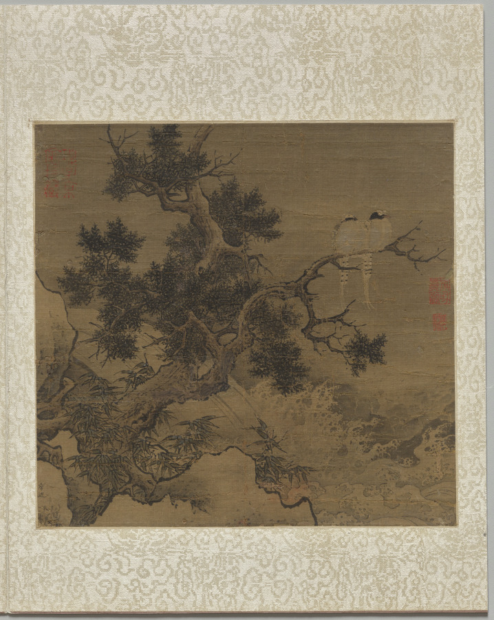 Li Di《Birds on a Tree above a Cataract》(クリーヴランド美術館蔵)