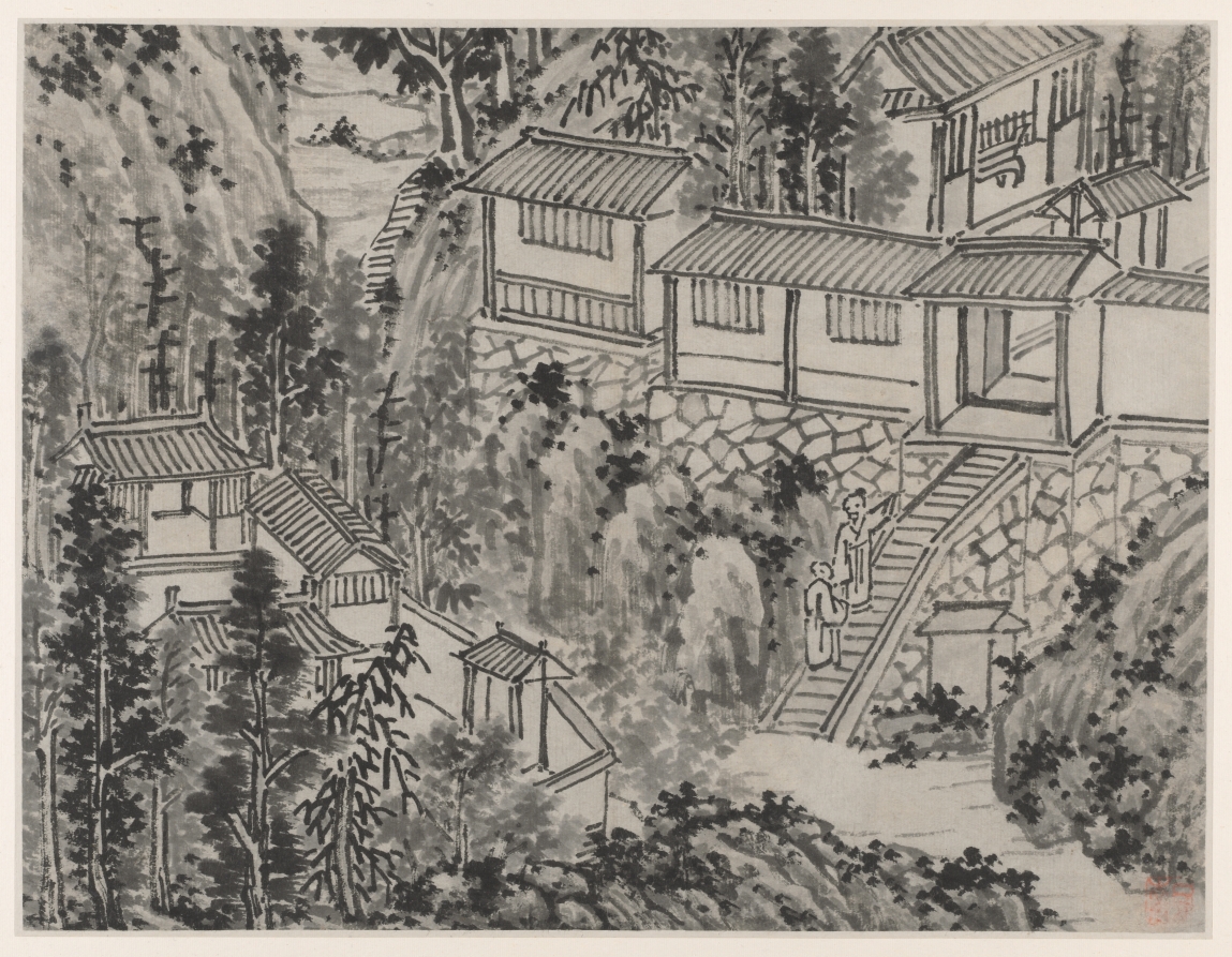 松の庵（蘇州虎丘十二景より）