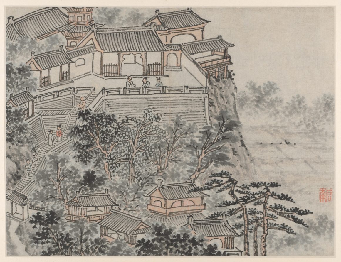 五賢人の台（蘇州虎丘十二景より）