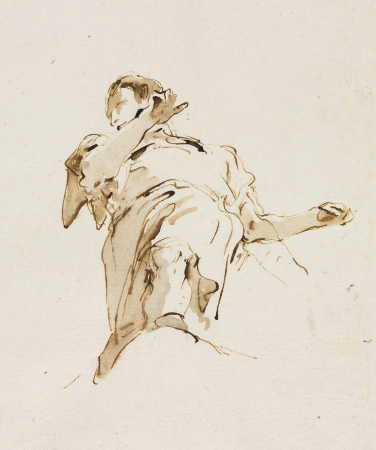 Male(?) Figure Seen from Below