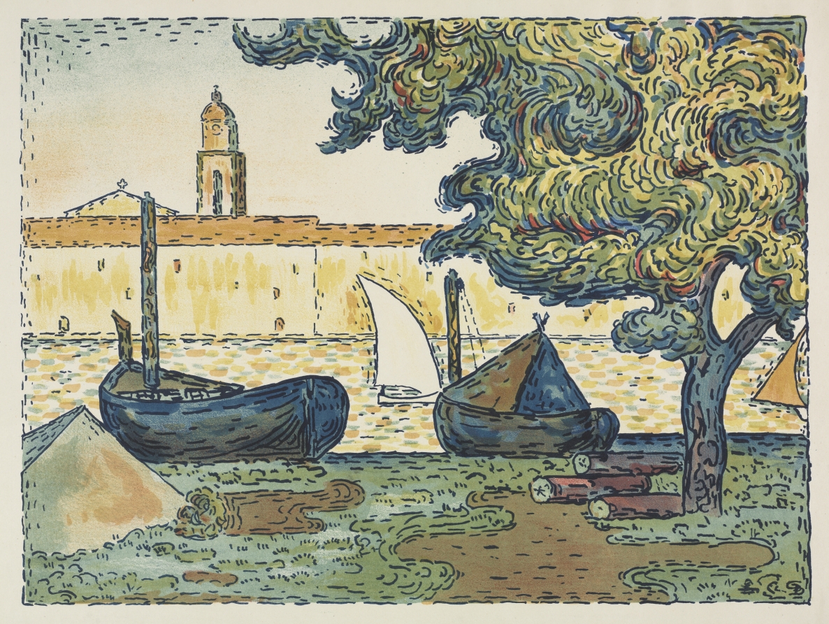 L'Estampe Originale《St. Tropez (The Port of St. Tropez)》(クリーヴランド美術館蔵)