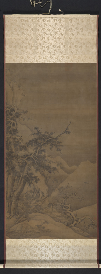 Gao Tao《Birds in a Grove in a Mountainous Winter Landscape》(クリーヴランド美術館蔵)