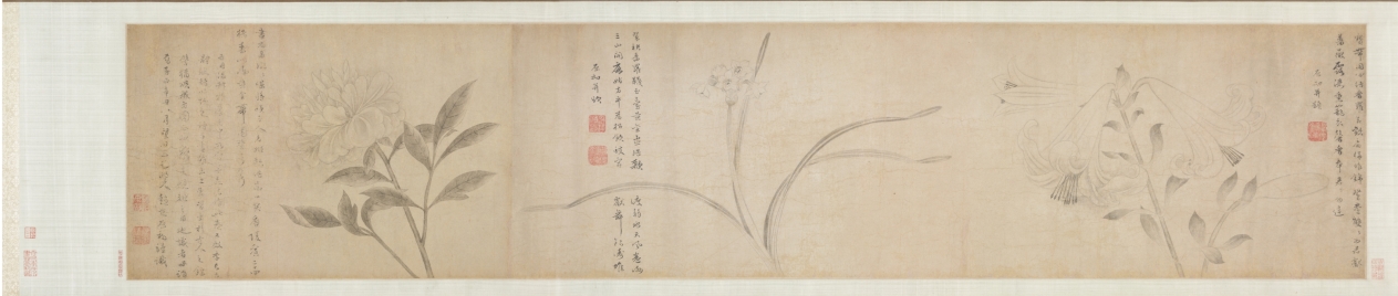 墨花図