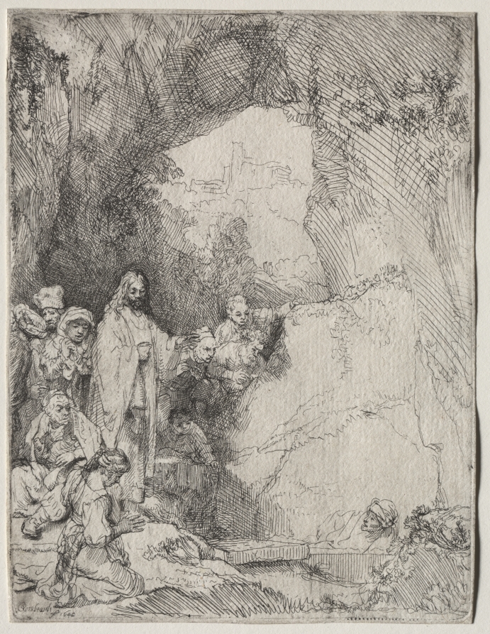 レンブラント・ファン・レイン《The Raising of Lazarus: Small Plate》(クリーヴランド美術館蔵)