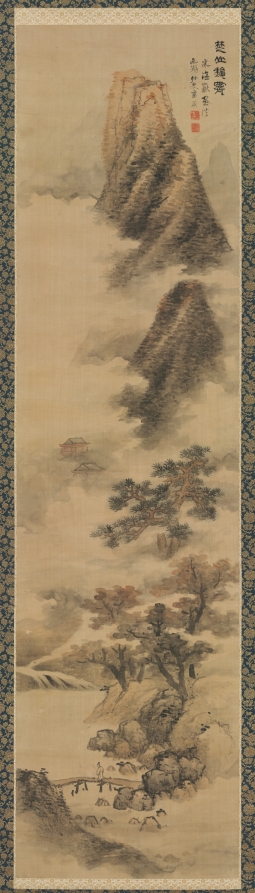 藍瑛《Clearing Autumn Mists in the Chu Mountains》（クリーヴランド美術館蔵）
