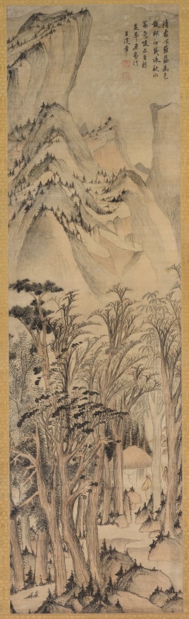 秋の林の孤独な色彩