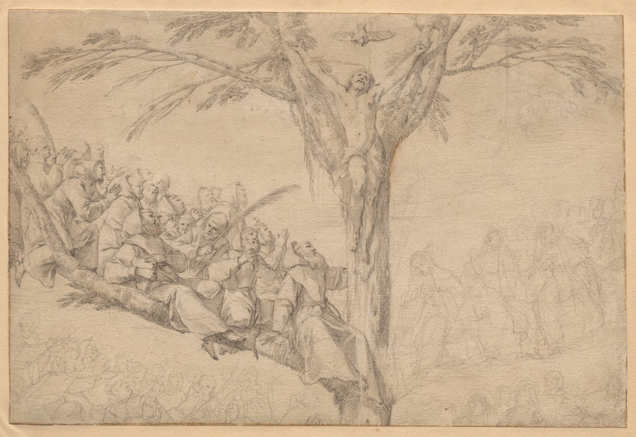 The Crucified Christ as the Tree of Life with Monks and Nuns