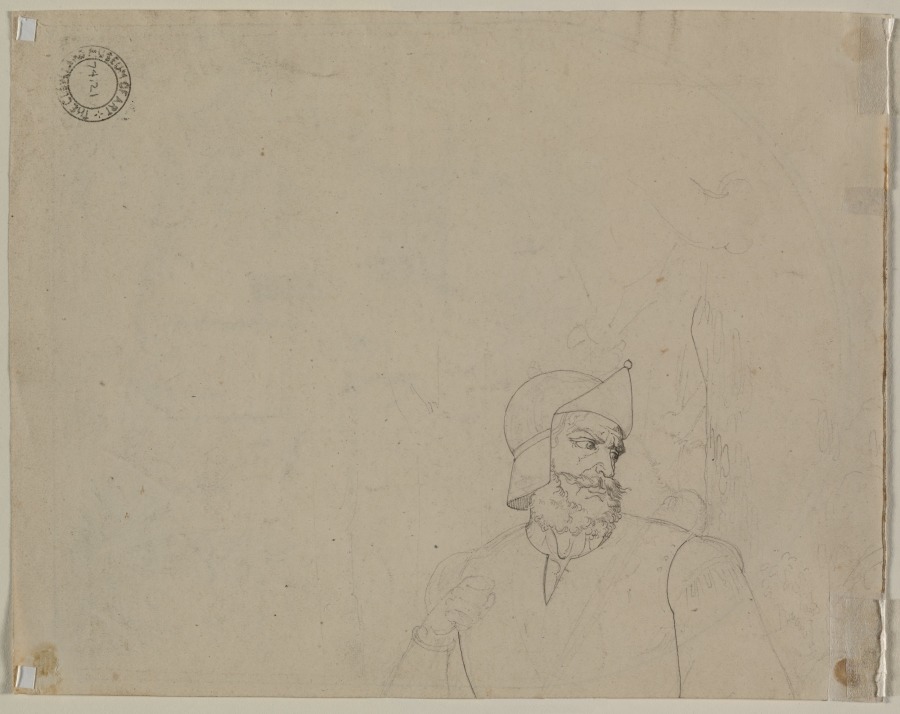 Soldier in a Landscape (verso)