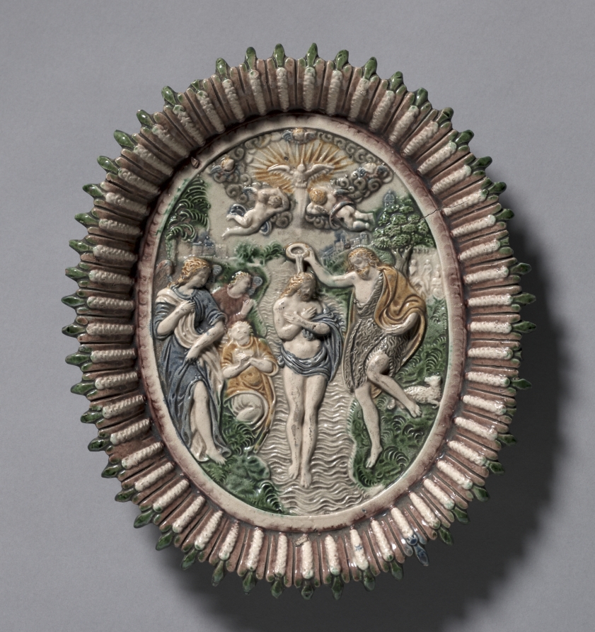 Plate Depicting the Baptism of Christ