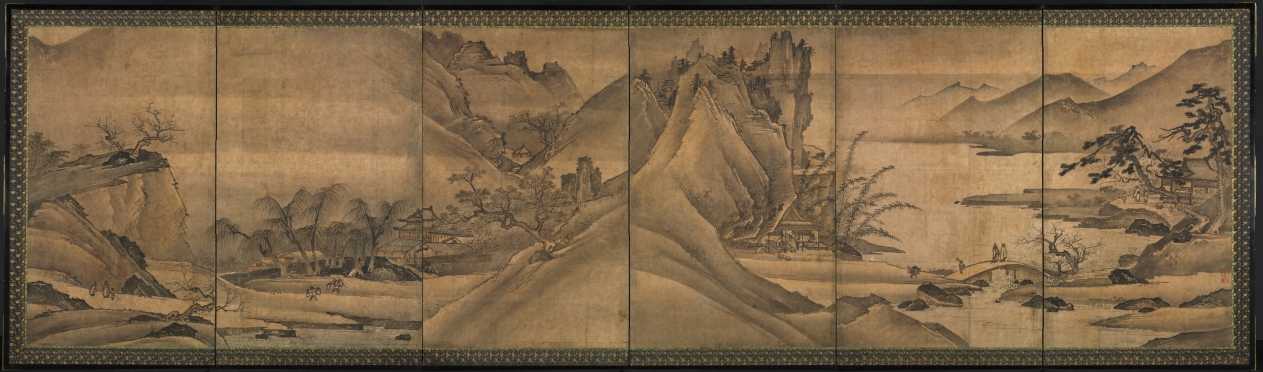 四季山水図