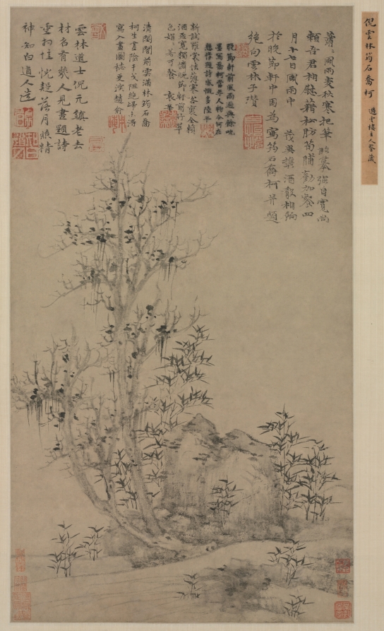 竹と岩と高木