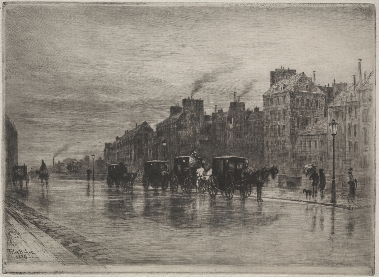 A Winter Morning on the Quai de L'Hotel-Dieu