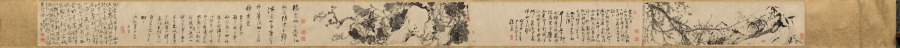 梅花牡丹図