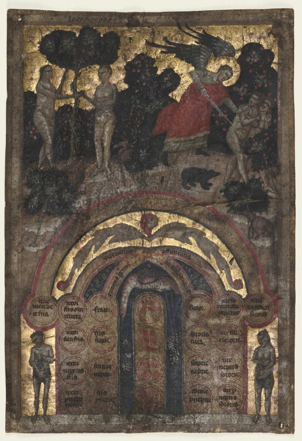 Leaf from a Volume of Johannes Andrea's "Lectura super arboris consanguinitatis et affinitatis: Table of Affinity"