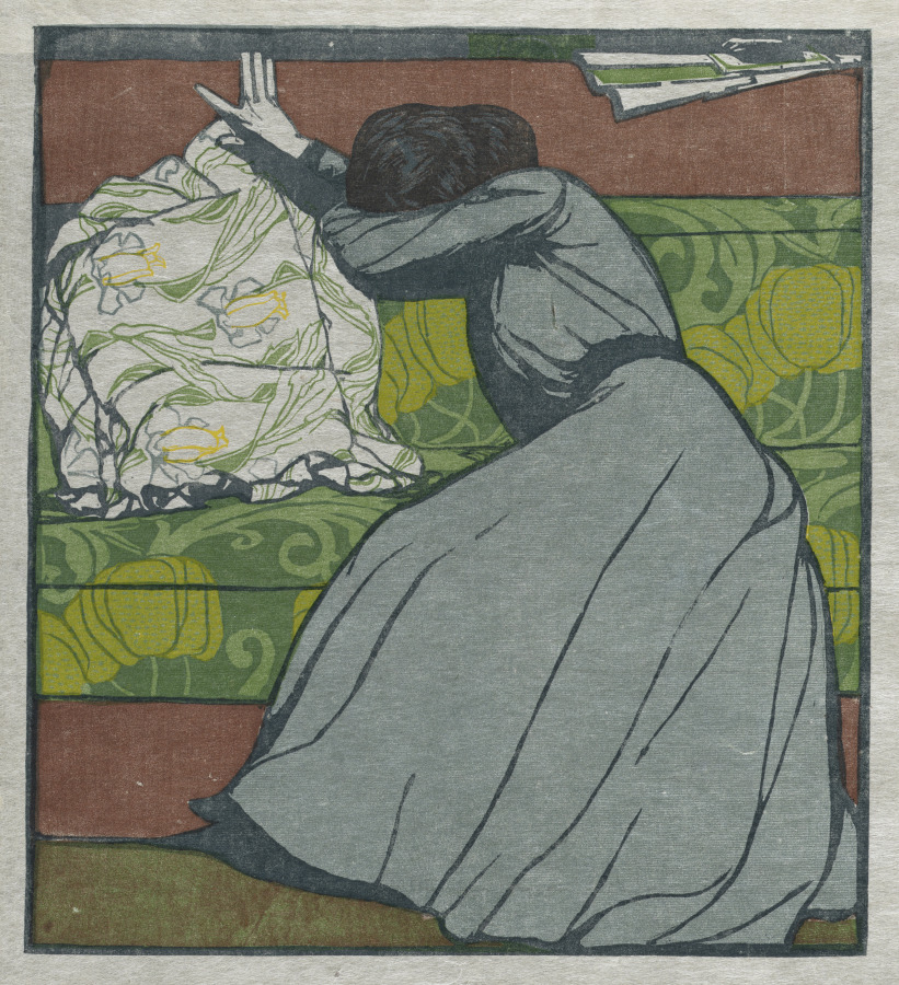 Max Kurzweil《The Cushion (Martha Kurzweil Seated on a Divan)》(クリーヴランド美術館蔵)