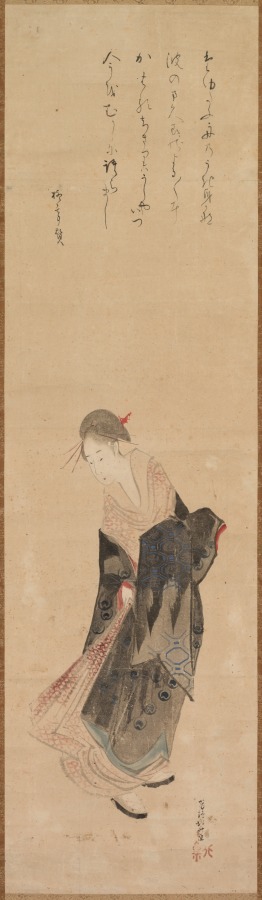 葛飾北斎《Beauty (Bijin)》(クリーヴランド美術館蔵)