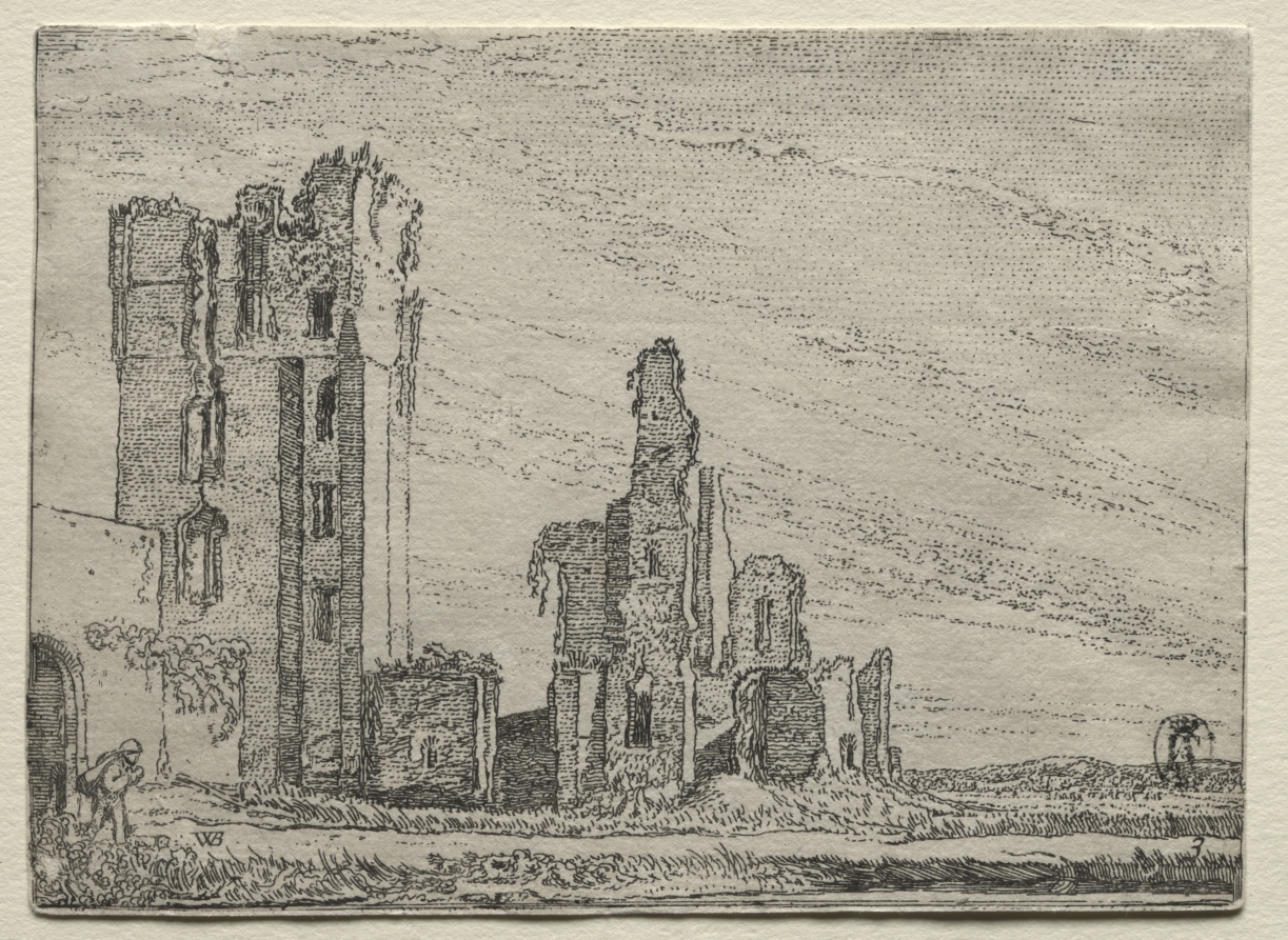 Ruins of the Castle Huys Te Kleef near Haarlem