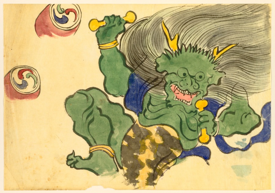 Flowers of a Hundred Worlds (Momoyogusa): God of Thunder (Raijin)