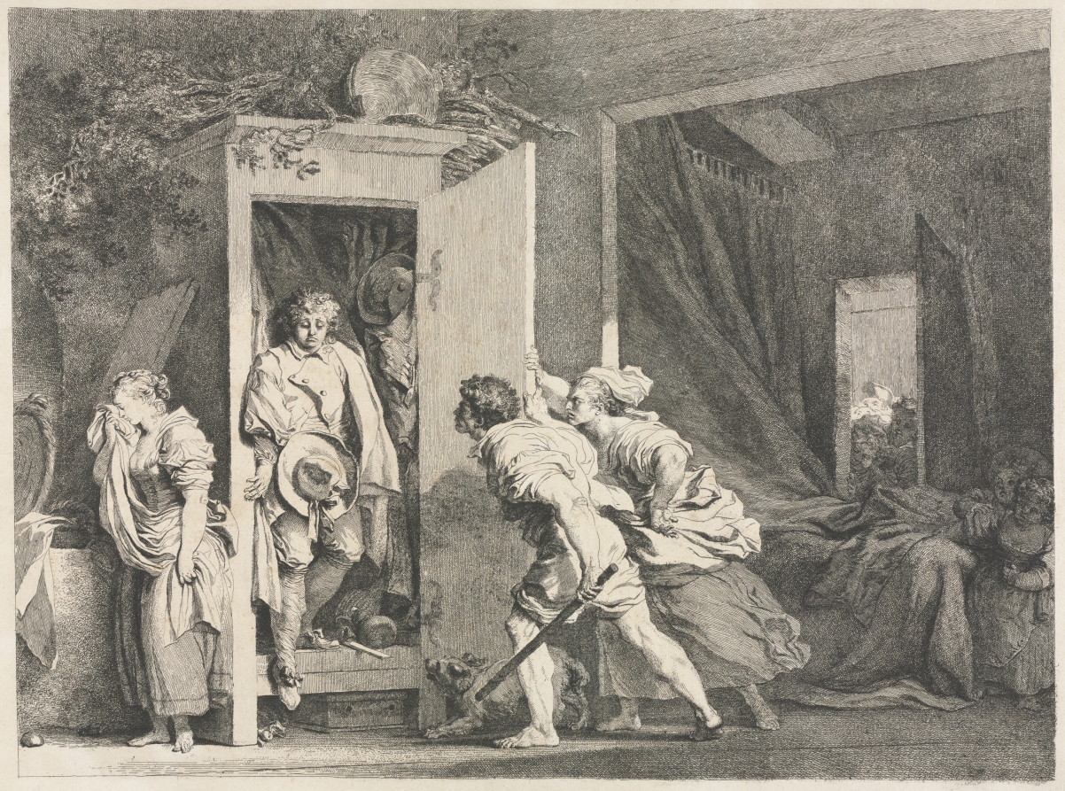 Jean-Honoré Fragonard《The Cupboard》(クリーヴランド美術館蔵)