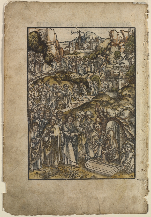 Urs Graf the Elder《The Passion: The Raising of Lazarus》(クリーヴランド美術館蔵)