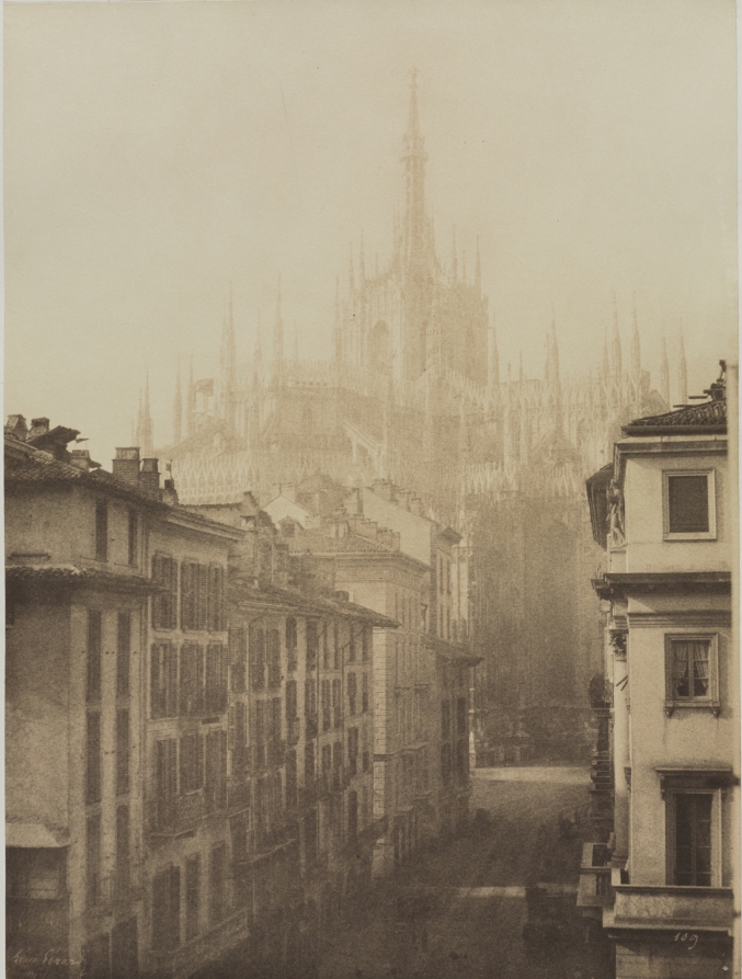 Léon Gérard《Cathedral from Corso Francesco, Milan》(クリーヴランド美術館蔵)
