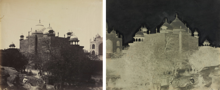 Taj Mahal, Back View of the Rest-House, with Figure