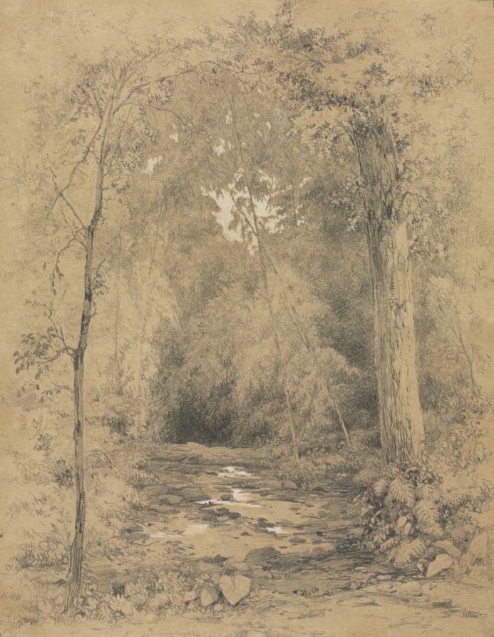 John Henry Hill《Forest Interior》（クリーヴランド美術館蔵）