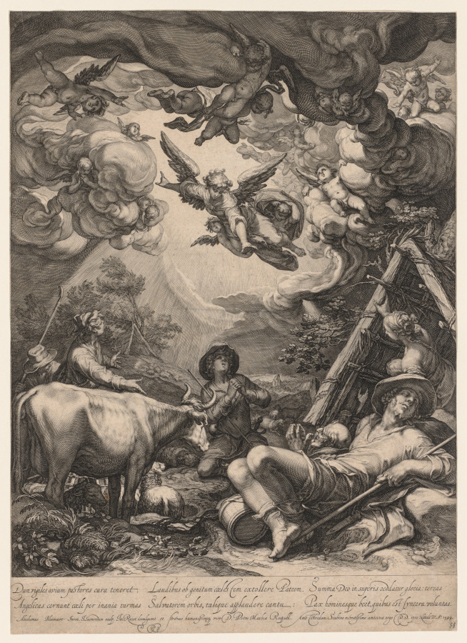 ヤン・サーンレダム《The Annunciation to the Shepherds》(クリーヴランド美術館蔵)
