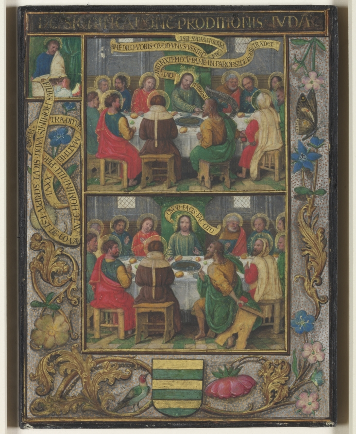 Single Leaf with Scenes from the Last Supper