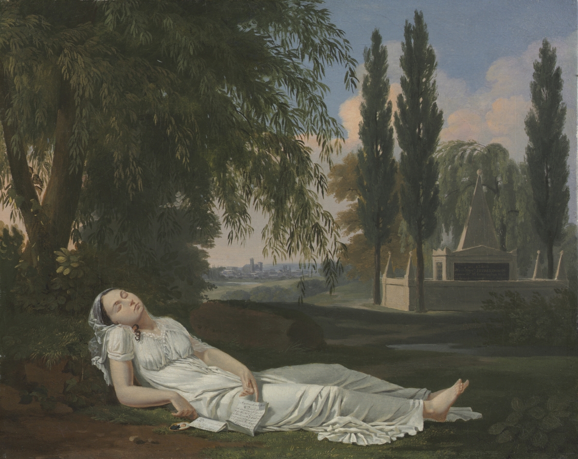 Bernard Gaillot《Woman Sleeping in a Landscape with a Letter》(クリーヴランド美術館蔵)