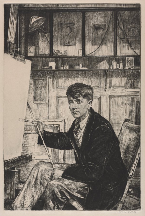 Francis Dodd《Charles Cundall》(クリーヴランド美術館蔵)