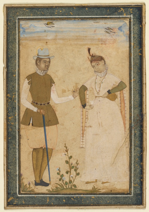Ali Riza, the "Bodleian Painter"《A European Couple》(クリーヴランド美術館蔵)