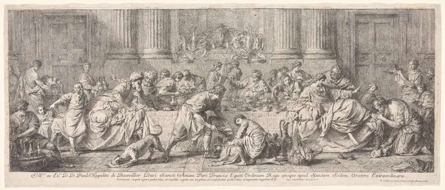 Pierre Subleyras《The Banquet in the House of Simon the Pharisee》(クリーヴランド美術館蔵)