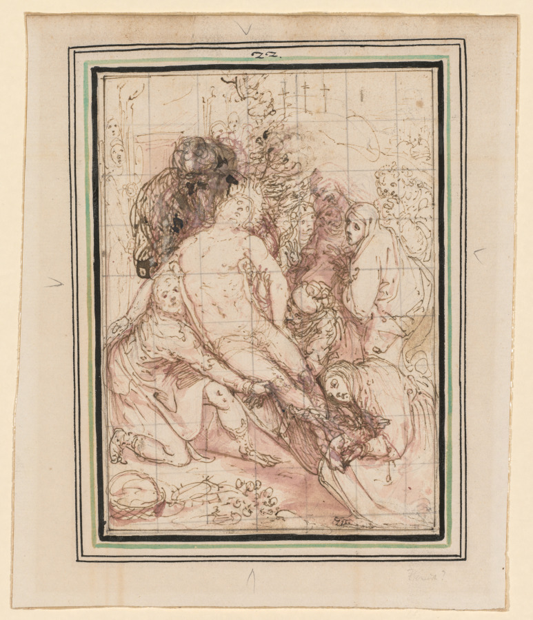 Giovanni de' Vecchi《The Entombment》(クリーヴランド美術館蔵)