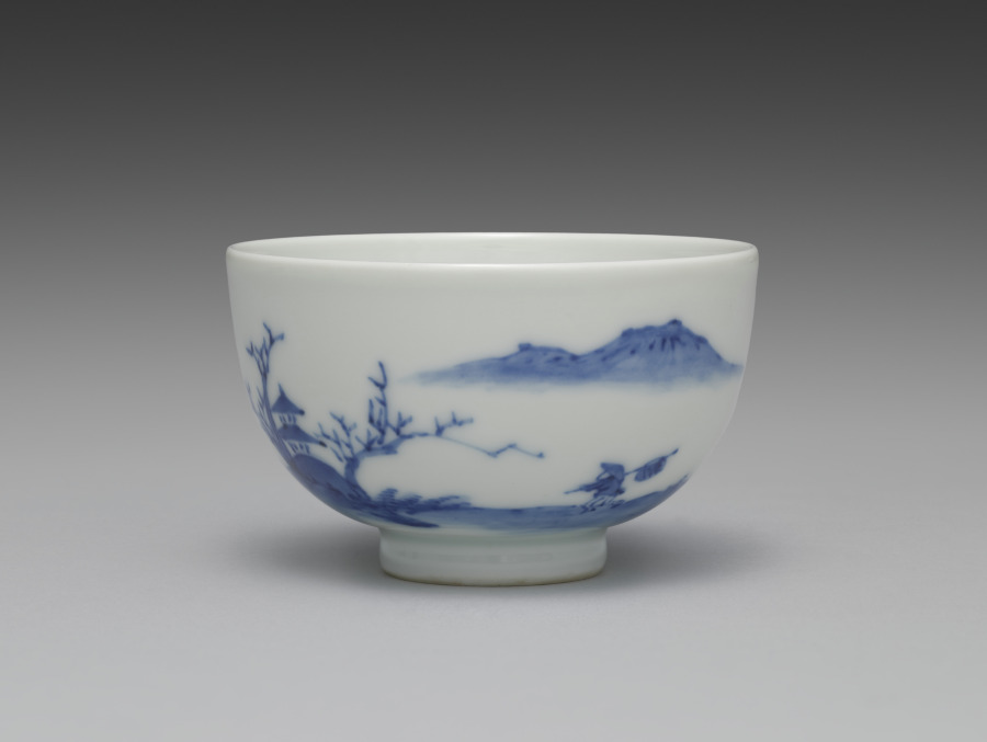 湯呑(中国山水図の茶器揃より)
