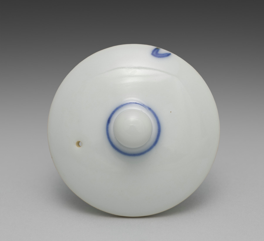 急須の蓋(蘭文の茶器揃より)