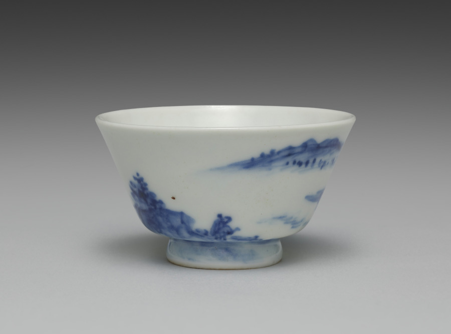 湯呑(中国山水文の湯呑より)