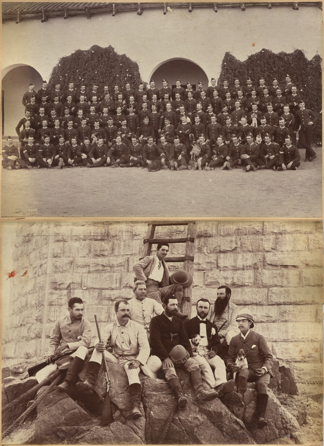 B. c/o Devonshire Regiment, Jhansi (recto); Staff of Messrs. Glover & Co., Sindh Bridge (verso)