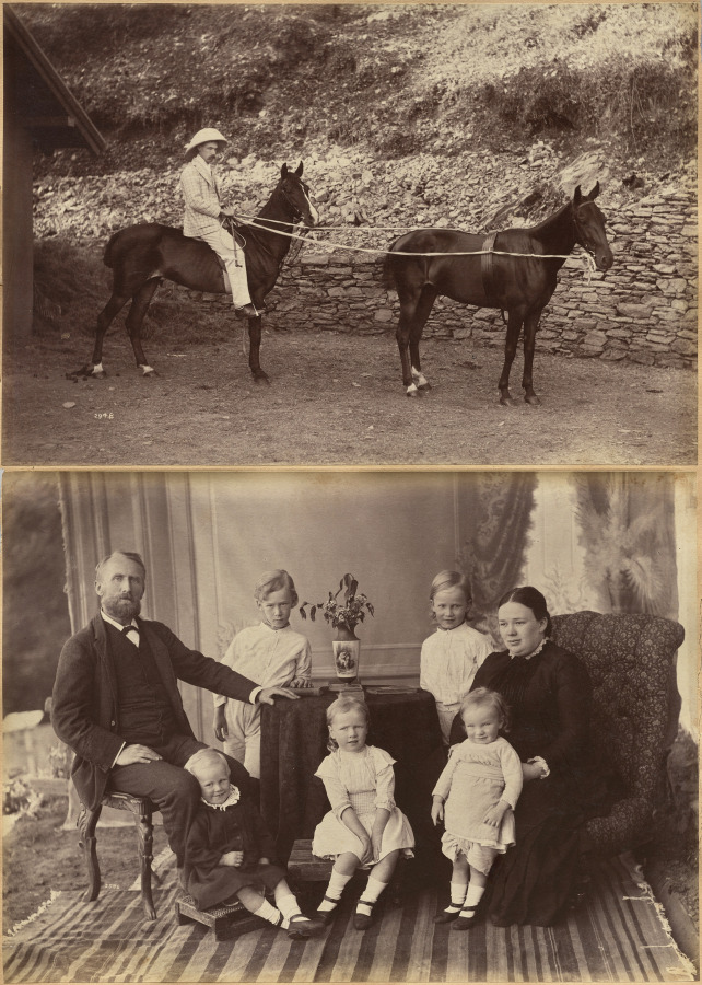 Captain H.S. Rawhinson (recto); Mr. Robert Holtz and Family (verso)